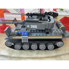 Đồ chơi lắp ráp Lego xe tăng cho bé 360 mảnh ghép, thế giới đồ chơi 1104