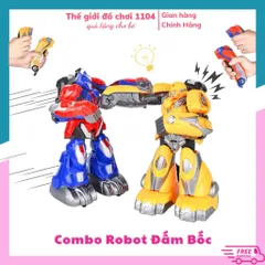 Combo Robot Chiến Đấu Có Tay Cầm Điều Khiển Từ Xa, Robot đấm bốc dùng Pin sạc