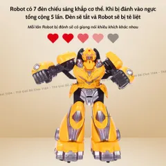 Combo Robot Chiến Đấu Có Tay Cầm Điều Khiển Từ Xa, Robot đấm bốc dùng Pin sạc