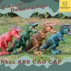 Đồ chơi khủng long đẻ trứng biết đi phun lửa chiếu đèn cỡ lớn khủng long cho bé trai