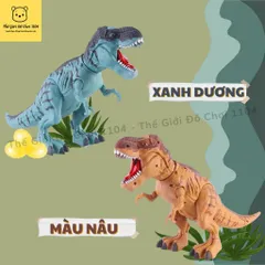 Đồ chơi khủng long đẻ trứng biết đi phun lửa chiếu đèn cỡ lớn khủng long cho bé trai