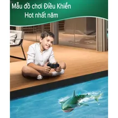 Đồ chơi Cá Mập điều khiển từ xa 2.4GHZ - Có đèn chiếu - Chống thấm nước - Kích thích trí não cho bé - thegioidochoi1104
