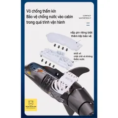 Đồ chơi Cá Mập điều khiển từ xa 2.4GHZ - Có đèn chiếu - Chống thấm nước - Kích thích trí não cho bé - thegioidochoi1104