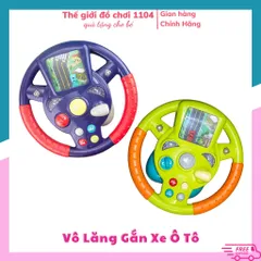 Vô lăng chơi game cho bé Little Driver mô hình vô lăng gắn xe ô tô có nhạc Thegioidochoi1104