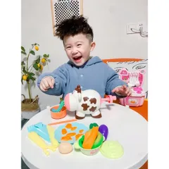 Đồ chơi đất nặn Bò làm mì Dream Clay DIY - Chính Hãng - làm bằng bột mì an toàn cho bé - thegioidochoi1104