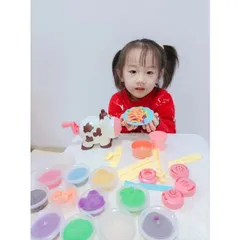 Đồ chơi đất nặn Bò làm mì Dream Clay DIY - Chính Hãng - làm bằng bột mì an toàn cho bé - thegioidochoi1104