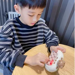 Pop it điện tử tay cầm hình gấu, 4 cấp độ, Đồ chơi pop it thế hệ mới giúp giảm stress, tăng khả năng phản xạ