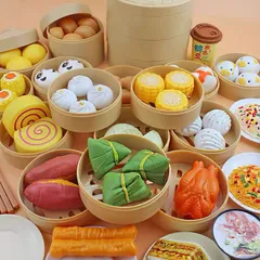 Đồ chơi nấu ăn Dimsum 82 chi tiết cho bé - Hộp to nhựa đẹp - Mô phổng thật - M777 - thegioidochoi1104