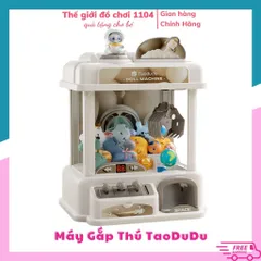 Máy gắp thú mini Phi hành gia cỡ lớn Taodudu tặng kèm thú nhựa phi hành gia, có nhạc, có đèn