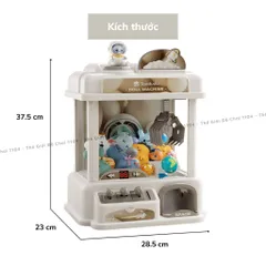 Máy gắp thú mini Phi hành gia cỡ lớn Taodudu tặng kèm thú nhựa phi hành gia, có nhạc, có đèn