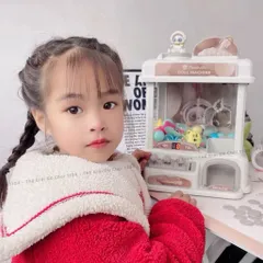 Máy gắp thú mini Phi hành gia cỡ lớn Taodudu tặng kèm thú nhựa phi hành gia, có nhạc, có đèn