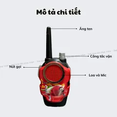 Set Bộ đàm trẻ em kết nối 2 chiều cho bé, khoảng cách kết nối 3km