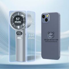 Quạt Mini Cầm Tay Cao Cấp 4000mAh – Làm Mát Mọi Nơi, Siêu Mạnh, Siêu Tiện Lợi