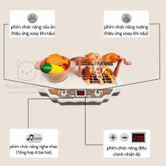 Bộ Đồ Chơi Nấu Ăn BBQ Đa Chức Năng với Hiệu Ứng Hơi Nước – Mang Trải Nghiệm Nấu Ăn Chân Thực Cho Bé