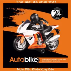 [HOT] Xe Moto Điều Khiển Từ Xa Bốc Đầu Pin Sạc Cho Bé TPHCM