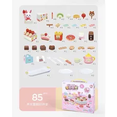 Đồ chơi cắt bánh sinh nhật DIY Music - tiệc trà bánh 85 chi tiết - Hiệu ứng thổi nến - thegioidochoi1104