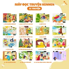 Máy đọc truyện KENNEN - Bộ đọc thẻ cho bé - có Bảo Hành - 105 thẻ - Phát triển tư duy - thegioidochoi1104