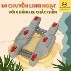 Xe chòi chân khủng long 6 bánh tự cân bằng cho bé 3 tuổi với chế độ phun sương, có đèn và nhạc