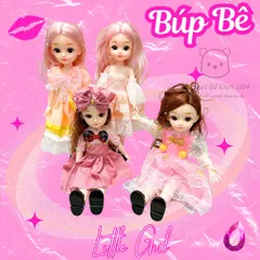 Búp Bê Khớp Cử Động Linh Hoạt - Dành Cho Bé Gái 3 Tuổi Trở Lên - Giúp Bé Phát Triển Sáng Tạo