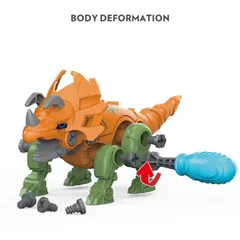 Đồ chơi Khủng Long lắp biến hình Robot 5 mẫu kèm tua vít tháo lắp nhiều kiểu thế giới đồ chơi 1104