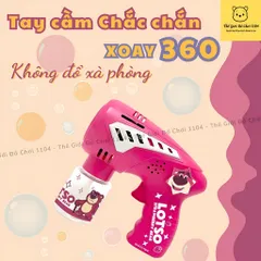 Đồ chơi bắn bong bóng gấu dâu, máy thổi bong bóng xà phòng Lotso, thế giới đồ chơi 1104