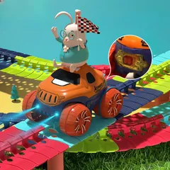 Đường đua xe siêu tốc Changeable Track - ô tô leo dây - 184 chi tiết - Vượt mọi địa hình - thegioidochoi1104