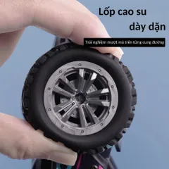 Xe điều khiển từ xa vượt địa hình tốc độ cao, phun khói, 7 động tác, pin sạc, Thế giới đồ chơi 1104