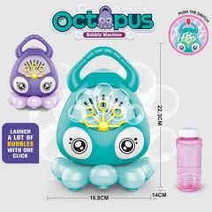 Đồ chơi thổi bong bóng xà phòng cho bé hình con Mực có nhạc vui nhộn TPHCM