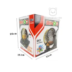 Lồng Quay Số Bingo 90 Số - Trò Chơi Giải Trí Gia Đình Mùa Tết - Lô Tô Cao Cấp, Thú Vị Cho Mọi Lứa Tuổi