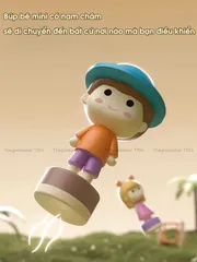 Đồ chơi ngôi nhà búp bê cỡ lớn điều khiển từ tính 3 tầng lầu có nhạc, kể chuyện cho bé gái