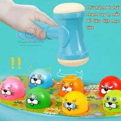 Đồ Chơi Gà Con Đập Chuột Vui Nhộn - Trò Chơi Kích Thích Phản Xạ & Phát Triển Vận Động Cho Bé Từ 3 Tuổi