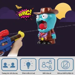 Đồ chơi tiêu diệt Zombie Bằng Bi Xốp – Đồ Chơi An Toàn, Phát Triển Trí Tuệ Cho Bé