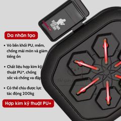 Máy Tập Boxing Đa Năng - Boxing Machine Cao Cấp với LED và Bluetooth - Thiết bị Tập Thể Dục Tại Nhà Chuyên Nghiệp