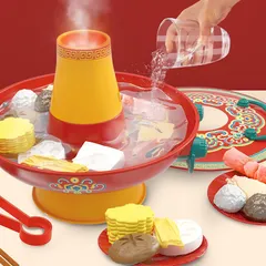 Bộ Đồ Chơi Nấu Ăn Mô Phỏng Nồi Lẩu 74 Chi Tiết - Hiệu Ứng Hơi Nước, Âm Thanh, Đồ Chơi Nhập Vai Cho Bé 4 Tuổi Trở Lên