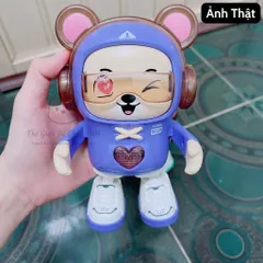 Đồ Chơi Gấu Đeo Headphone Nhạc Nhảy - Phát Triển Kỹ Năng Vận Động Cho Bé Từ 4 Tháng Đến 3 Tuổi, An Toàn Và Thú Vị