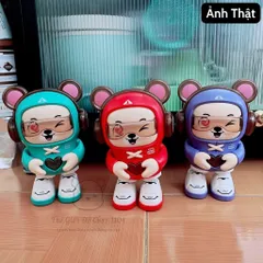 Đồ Chơi Gấu Đeo Headphone Nhạc Nhảy - Phát Triển Kỹ Năng Vận Động Cho Bé Từ 4 Tháng Đến 3 Tuổi, An Toàn Và Thú Vị