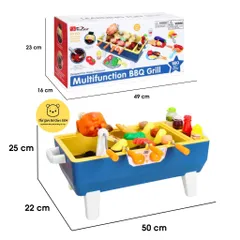 Bộ Đồ Chơi Xiên Nướng BBQ 65 Chi Tiết Five Star - Chức Năng Hơi Nước và Hiệu Ứng Ánh Sáng LED Cho Trẻ Em Từ 3 Tuổi