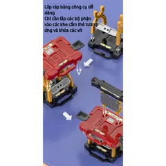 Đồ chơi sửa chữa cho bé trai TOOL BOX Vali kỹ sư lắp ráp vặn ốc vít cho bé Tập làm kỹ sư Thegioidochoi1104