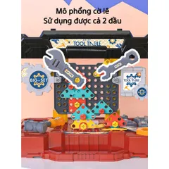 Đồ chơi sửa chữa cho bé trai TOOL BOX Vali kỹ sư lắp ráp vặn ốc vít cho bé Tập làm kỹ sư Thegioidochoi1104