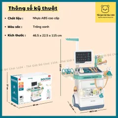 Đồ chơi xe đẩy bác sĩ cao cấp phiên bản Nâng Cấp 26 chi tiết đồ chơi nhập vai định hướng tương lại cho bé