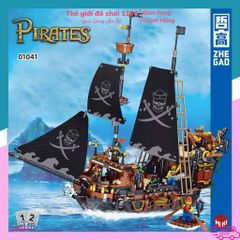Mô Hình Tàu Cướp Biển Zhe Gao 1328 Miếng - Bộ Lắp Ráp Hải Tặc Sáng Tạo Cho Trẻ 6 Tuổi Trở Lên, Đồ Chơi Hấp Dẫn Khám Phá Đại Dương