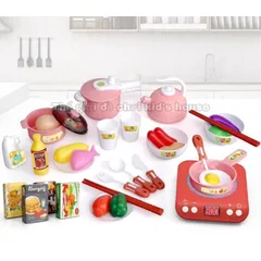 Bộ đồ chơi nấu ăn cho bé Play House 36 chi tiết màu hồng đồ chơi mô phổng dụng cụ nhà bếp