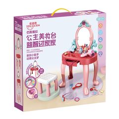 [HOT] Hộp Đồ Chơi Bàn Trang Điểm Cho Bé Gái Kèm Ghế Và Phụ Kiện Cao 74 cm Có nhạc TpHCM