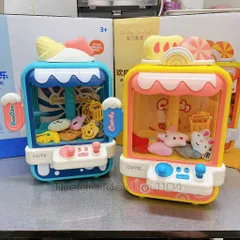 Máy gắp thú bông mini Cute size Trung kèm 10 gấu 4 bóng Trò chơi máy gắp gấu bông - THEGIOIDOCHOI1104