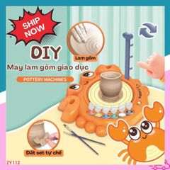 Bộ Dụng Cụ Làm Gốm Cho Bé DIY Pottery Machines - Khơi Dậy Sự Sáng Tạo Nghệ Thuật