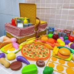 Giỏ Dã Ngoại Đồ Chơi Cho Bé 103 Chi Tiết - Bộ Mô Phỏng Thức Ăn An Toàn, Tăng Cường Sáng Tạo và Kỹ Năng Giao Tiếp