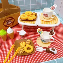 Bộ Đồ Chơi Picnic 27 Món - Giỏ Cắm Trại Mini Kèm Bàn Gấp Gọn Cho Bé - Khuyến Khích Trẻ Đồ Chơi Ngoài Trời An Toàn