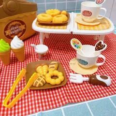 Bộ Đồ Chơi Picnic 27 Món - Giỏ Cắm Trại Mini Kèm Bàn Gấp Gọn Cho Bé - Khuyến Khích Trẻ Đồ Chơi Ngoài Trời An Toàn
