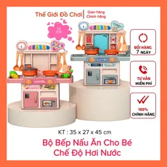 Đồ chơi bếp nấu ăn cho bé có nhạc và chế độ bốc hơi siêu rẻ tphcm