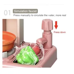 Đồ chơi bếp nấu ăn cho bé có nhạc và chế độ bốc hơi siêu rẻ tphcm